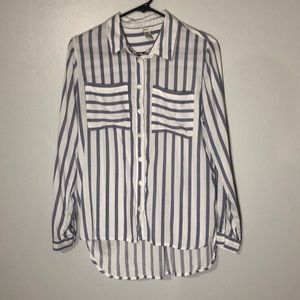 Forever 21 stripped button up